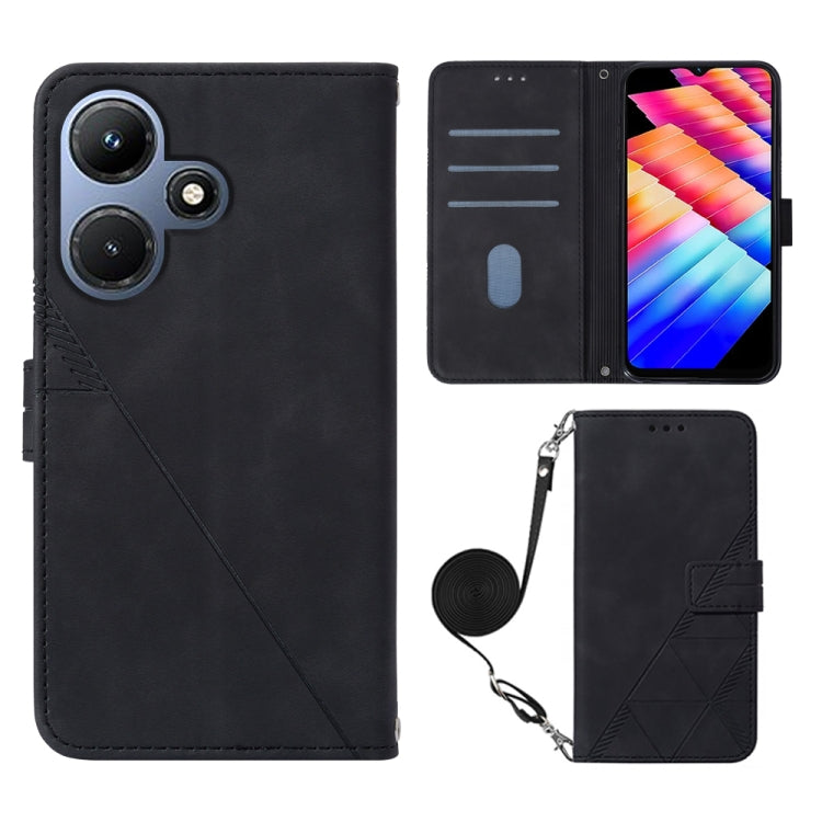 Crossbody 3D Embossed Flip Leather Phone Case, For Infinix Note 50s, For Infinix Hot 50 Pro+ 4G, For Infinix GT 20 Pro-X6871, For Infinix Note 40 5G, For Infinix Note 30 5G / X6711, For Infinix Hot 30 Play / X6835, For Infinix Hot 30i / X669           ...