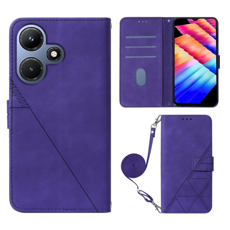 Crossbody 3D Embossed Flip Leather Phone Case, For Infinix Note 50s, For Infinix Hot 50 Pro+ 4G, For Infinix GT 20 Pro-X6871, For Infinix Note 40 5G, For Infinix Note 30 5G / X6711, For Infinix Hot 30 Play / X6835, For Infinix Hot 30i / X669           ...