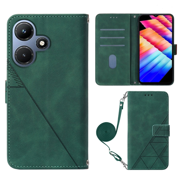 Crossbody 3D Embossed Flip Leather Phone Case, For Infinix Note 50s, For Infinix Hot 50 Pro+ 4G, For Infinix GT 20 Pro-X6871, For Infinix Note 40 5G, For Infinix Note 30 5G / X6711, For Infinix Hot 30 Play / X6835, For Infinix Hot 30i / X669           ...