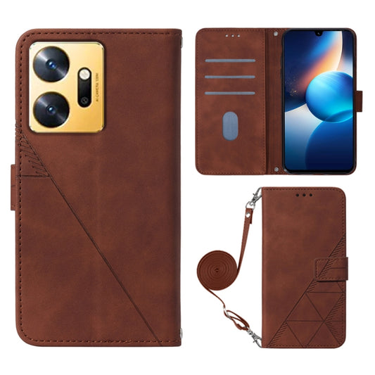 Crossbody 3D Embossed Flip Leather Phone Case, For Infinix Zero 20 / X6821, For Infinix Zero 5G 2023 / T781, For Infinix Hot 9 Pro / 9