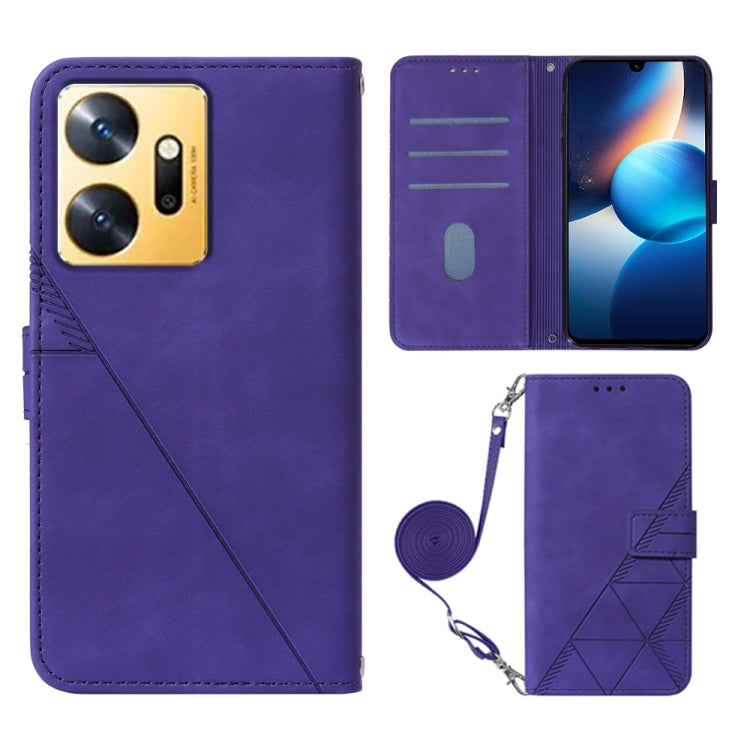 Crossbody 3D Embossed Flip Leather Phone Case, For Infinix Zero 20 / X6821, For Infinix Zero 5G 2023 / T781, For Infinix Hot 9 Pro / 9