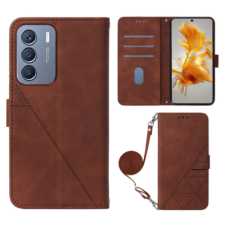 Crossbody 3D Embossed Flip Leather Phone Case, For Infinix Zero 20 / X6821, For Infinix Zero 5G 2023 / T781, For Infinix Hot 9 Pro / 9