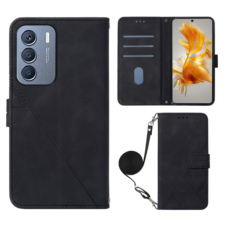 Crossbody 3D Embossed Flip Leather Phone Case, For Infinix Zero 20 / X6821, For Infinix Zero 5G 2023 / T781, For Infinix Hot 9 Pro / 9