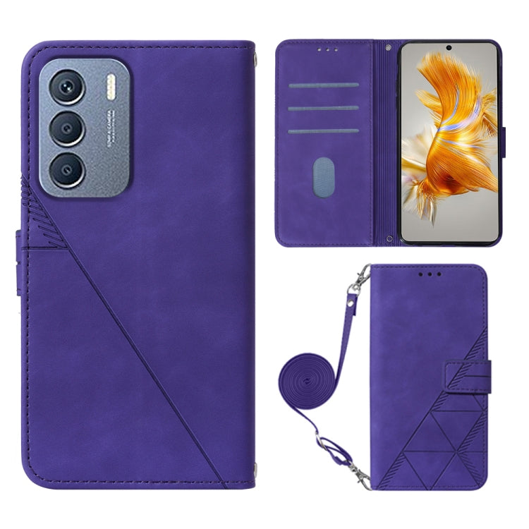 Crossbody 3D Embossed Flip Leather Phone Case, For Infinix Zero 20 / X6821, For Infinix Zero 5G 2023 / T781, For Infinix Hot 9 Pro / 9