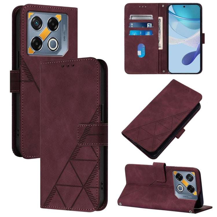 Crossbody 3D Embossed Flip Leather Phone Case, For Infinix Note 50s, For Infinix Hot 50 Pro+ 4G, For Infinix GT 20 Pro-X6871, For Infinix Note 40 5G, For Infinix Note 30 5G / X6711, For Infinix Hot 30 Play / X6835, For Infinix Hot 30i / X669           ...