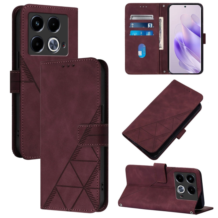 Crossbody 3D Embossed Flip Leather Phone Case, For Infinix Note 50s, For Infinix Hot 50 Pro+ 4G, For Infinix GT 20 Pro-X6871, For Infinix Note 40 5G, For Infinix Note 30 5G / X6711, For Infinix Hot 30 Play / X6835, For Infinix Hot 30i / X669           ...
