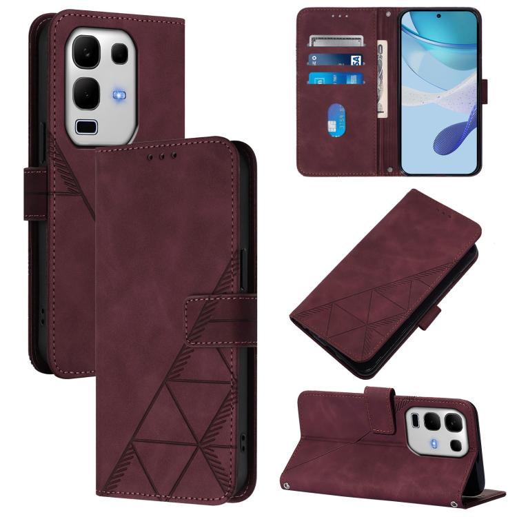 Crossbody 3D Embossed Flip Leather Phone Case, For Infinix Note 50s, For Infinix Hot 50 Pro+ 4G, For Infinix GT 20 Pro-X6871, For Infinix Note 40 5G, For Infinix Note 30 5G / X6711, For Infinix Hot 30 Play / X6835, For Infinix Hot 30i / X669           ...