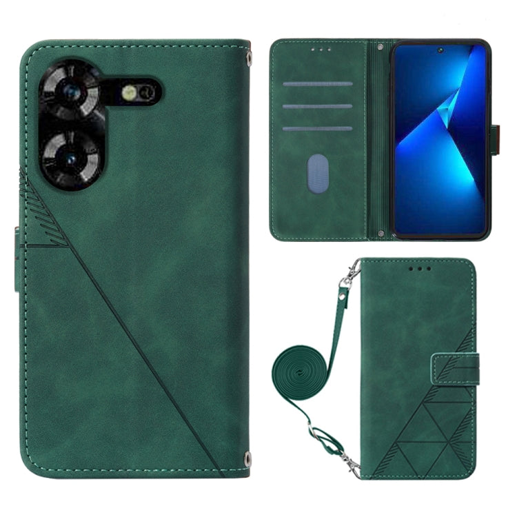Crossbody 3D Embossed Flip Leather Phone Case, For Tecno Pova 6 Neo, For Tecno Pova 6 4G, For Tecno Camon 30 Pro 5G, For Tecno Camon 30 4G / 5G, For Tecno Pova 5 4G / LH7N, For Tecno Spark 10 5G / K18, For Tecno Spark 10C / K15Q                        ...