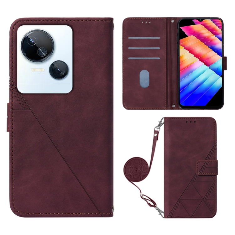 Crossbody 3D Embossed Flip Leather Phone Case, For Tecno Pova 6 Neo, For Tecno Pova 6 4G, For Tecno Camon 30 Pro 5G, For Tecno Camon 30 4G / 5G, For Tecno Pova 5 4G / LH7N, For Tecno Spark 10 5G / K18, For Tecno Spark 10C / K15Q                        ...