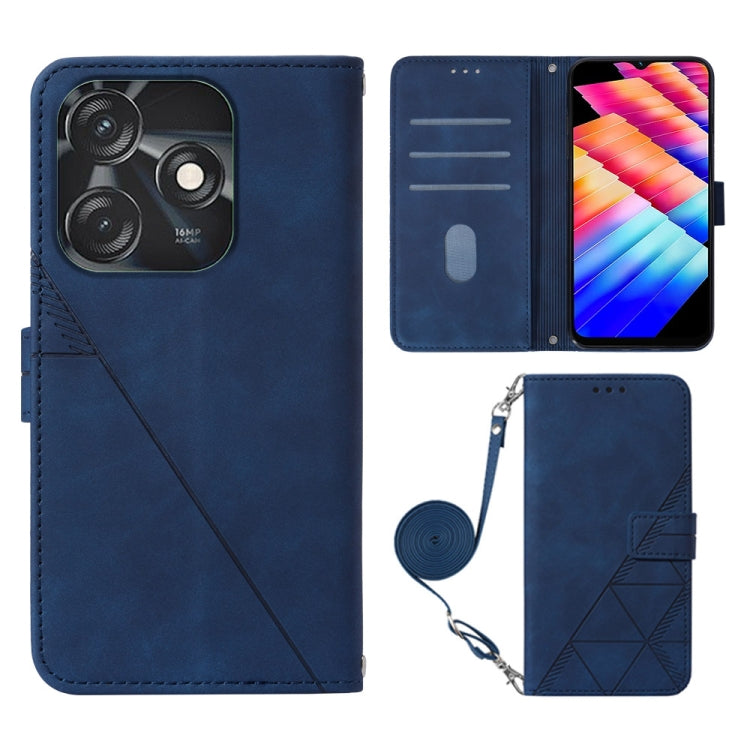Crossbody 3D Embossed Flip Leather Phone Case, For Tecno Pova 6 Neo, For Tecno Pova 6 4G, For Tecno Camon 30 Pro 5G, For Tecno Camon 30 4G / 5G, For Tecno Pova 5 4G / LH7N, For Tecno Spark 10 5G / K18, For Tecno Spark 10C / K15Q                        ...