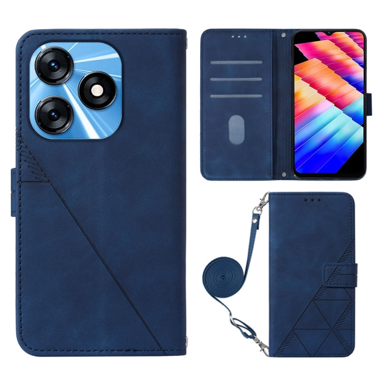 Crossbody 3D Embossed Flip Leather Phone Case, For Tecno Pova 6 Neo, For Tecno Pova 6 4G, For Tecno Camon 30 Pro 5G, For Tecno Camon 30 4G / 5G, For Tecno Pova 5 4G / LH7N, For Tecno Spark 10 5G / K18, For Tecno Spark 10C / K15Q                        ...