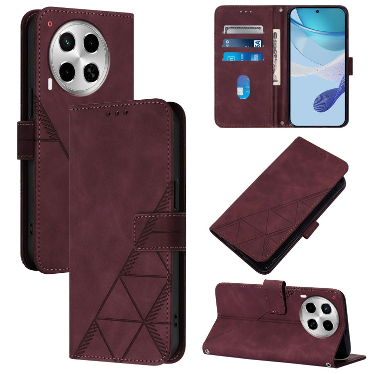 Crossbody 3D Embossed Flip Leather Phone Case, For Tecno Pova 6 Neo, For Tecno Pova 6 4G, For Tecno Camon 30 Pro 5G, For Tecno Camon 30 4G / 5G, For Tecno Pova 5 4G / LH7N, For Tecno Spark 10 5G / K18, For Tecno Spark 10C / K15Q                        ...
