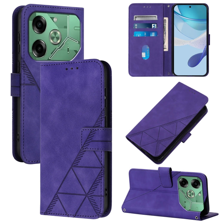 Crossbody 3D Embossed Flip Leather Phone Case, For Tecno Pova 6 Neo, For Tecno Pova 6 4G, For Tecno Camon 30 Pro 5G, For Tecno Camon 30 4G / 5G, For Tecno Pova 5 4G / LH7N, For Tecno Spark 10 5G / K18, For Tecno Spark 10C / K15Q                        ...