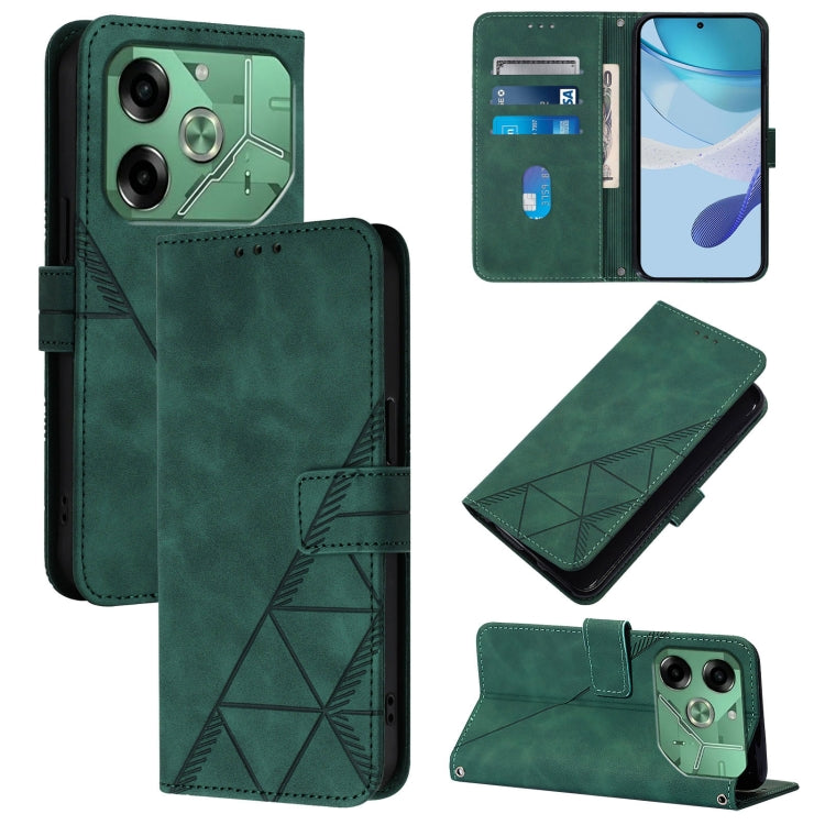 Crossbody 3D Embossed Flip Leather Phone Case, For Tecno Pova 6 Neo, For Tecno Pova 6 4G, For Tecno Camon 30 Pro 5G, For Tecno Camon 30 4G / 5G, For Tecno Pova 5 4G / LH7N, For Tecno Spark 10 5G / K18, For Tecno Spark 10C / K15Q                        ...