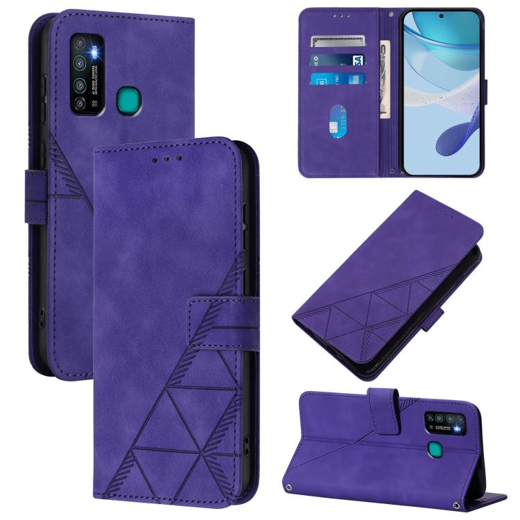 Crossbody 3D Embossed Flip Leather Phone Case, For Tecno Spark 10 Pro / Ki7, For Tecno Spark 6 Go/Spark Go 2021, For Tecno Camon 15