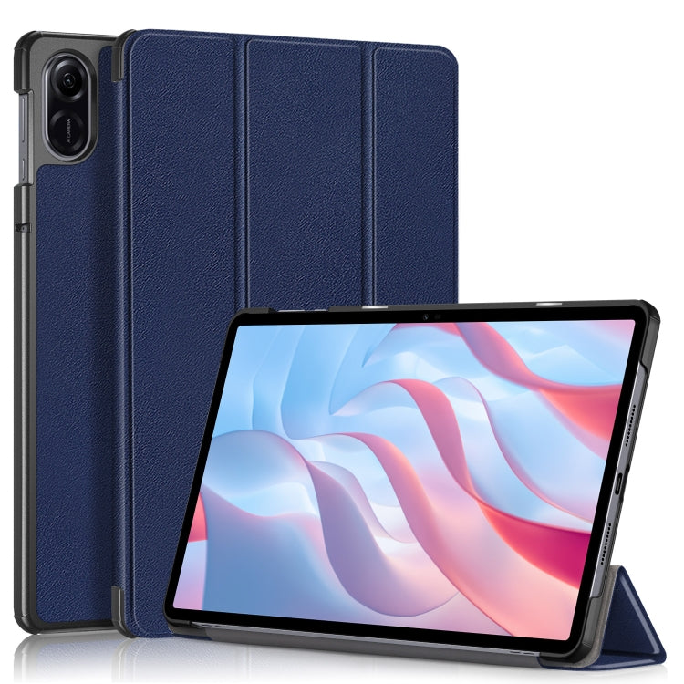 Custer Texture 3-Fold Holder Leather Smart Tablet Case, For Honor Pad X7 2025, For Honor Pad X9 Pro, For Honor Pad X9 / X8 Pro 11.5