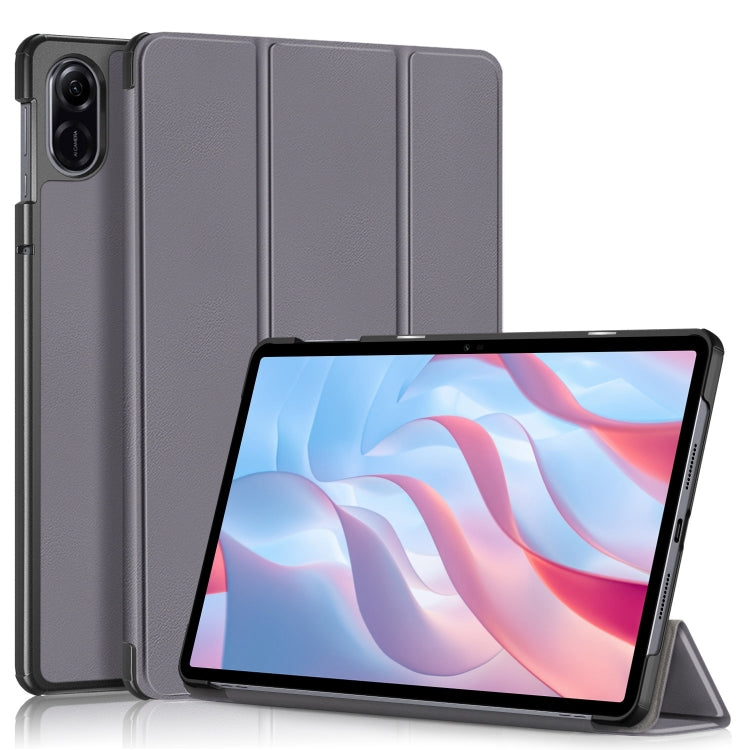Custer Texture 3-Fold Holder Leather Smart Tablet Case, For Honor Pad X7 2025, For Honor Pad X9 Pro, For Honor Pad X9 / X8 Pro 11.5