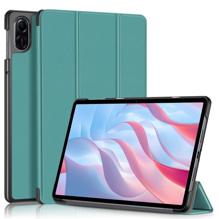 Custer Texture 3-Fold Holder Leather Smart Tablet Case, For Honor Pad X7 2025, For Honor Pad X9 Pro, For Honor Pad X9 / X8 Pro 11.5
