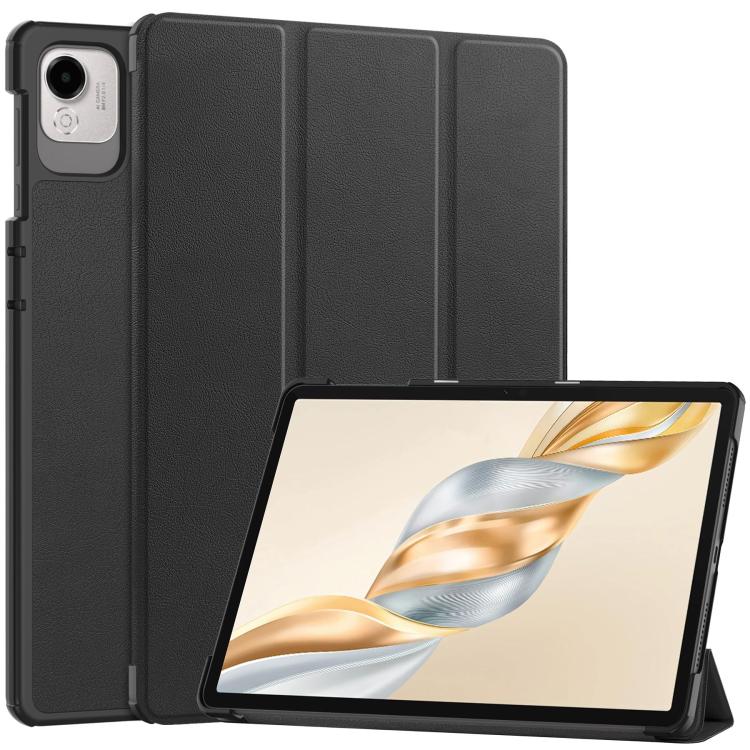 Custer Texture 3-Fold Holder Leather Smart Tablet Case, For Honor Pad X7 2025, For Honor Pad X9 Pro, For Honor Pad X9 / X8 Pro 11.5