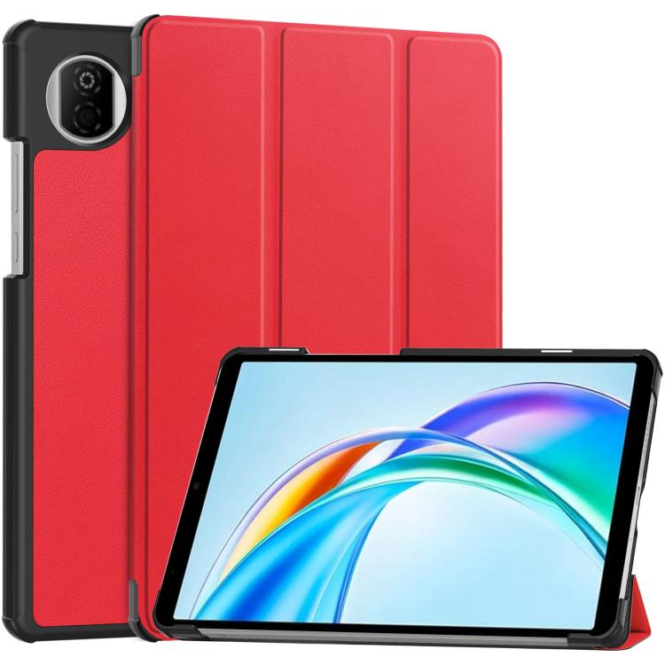 Custer Texture 3-Fold Holder Leather Smart Tablet Case, For Honor Pad X7 2025, For Honor Pad X9 Pro, For Honor Pad X9 / X8 Pro 11.5