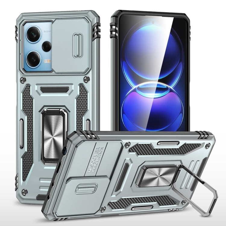 Armor PC + TPU Camera Shield Phone Case, For Xiaomi Redmi Note 12 Pro 5G Global, For Xiaomi Redmi Note 12 5G Global, For Xiaomi Redmi A1