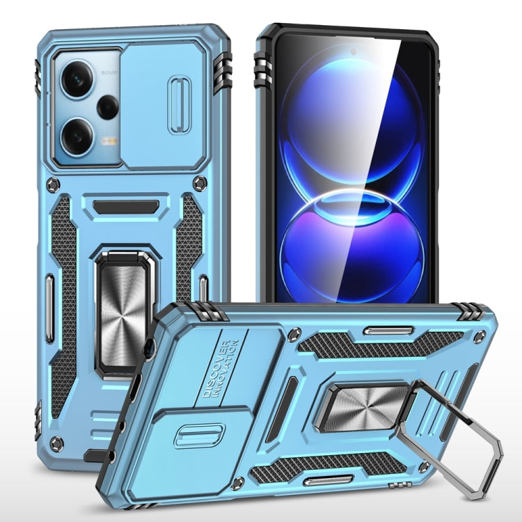 Armor PC + TPU Camera Shield Phone Case, For Xiaomi Redmi Note 12 Pro 5G Global, For Xiaomi Redmi Note 12 5G Global, For Xiaomi Redmi A1