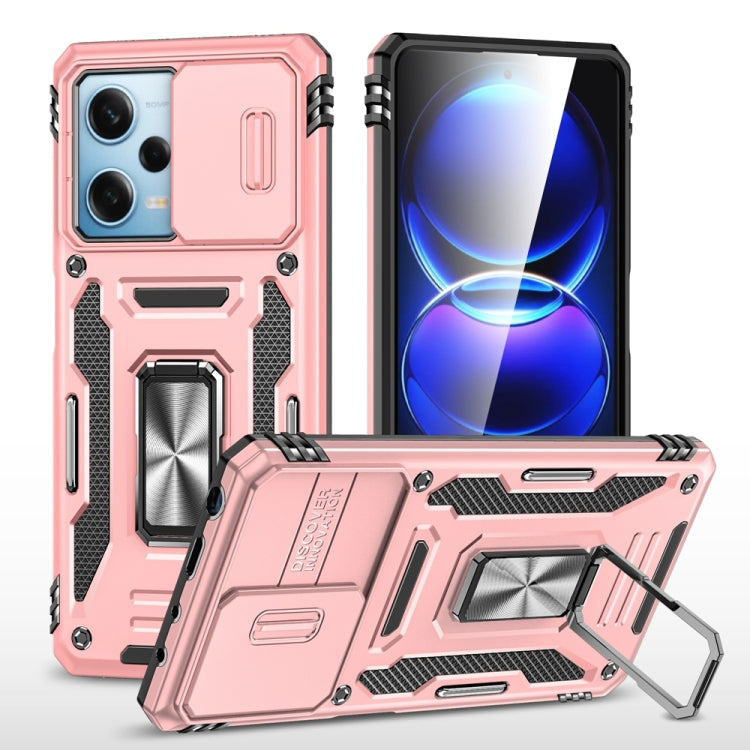 Armor PC + TPU Camera Shield Phone Case, For Xiaomi Redmi Note 12 Pro 5G Global, For Xiaomi Redmi Note 12 5G Global, For Xiaomi Redmi A1