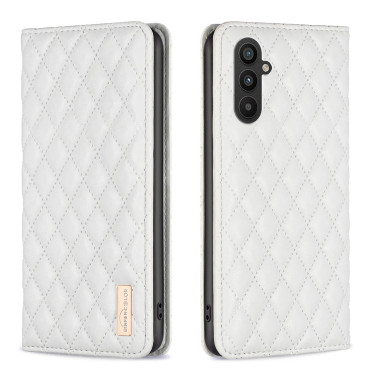 Diamond Lattice Magnetic Leather Flip Phone Case, For Samsung Galaxy A25 5G, For Samsung Galaxy A55, For Samsung Galaxy A15, For Samsung Galaxy S24 Ultra 5G, For Samsung Galaxy A35, For Samsung Galaxy S24+ 5G, For Samsung Galaxy S23 FE 5G              ...