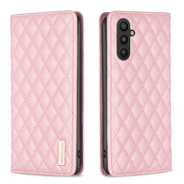 Diamond Lattice Magnetic Leather Flip Phone Case, For Samsung Galaxy A25 5G, For Samsung Galaxy A55, For Samsung Galaxy A15, For Samsung Galaxy S24 Ultra 5G, For Samsung Galaxy A35, For Samsung Galaxy S24+ 5G, For Samsung Galaxy S23 FE 5G              ...