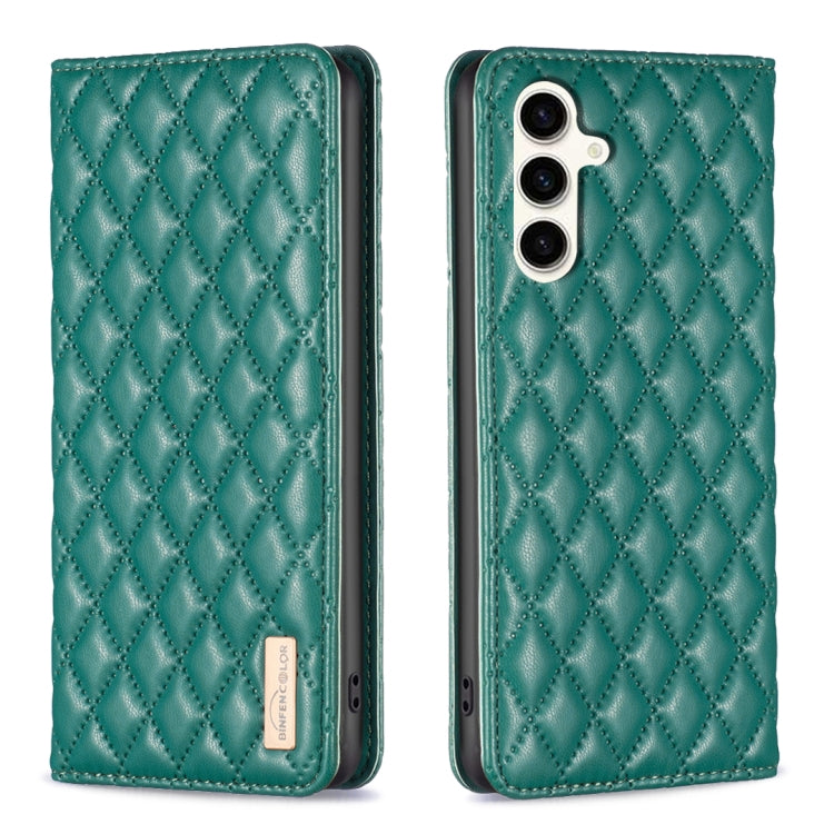 Diamond Lattice Magnetic Leather Flip Phone Case, For Samsung Galaxy S24 Ultra 5G, For Samsung Galaxy A35, For Samsung Galaxy A25 5G, For Samsung Galaxy A55, For Samsung Galaxy A15, For Samsung Galaxy S23 FE 5G, For Samsung Galaxy A05                  ...