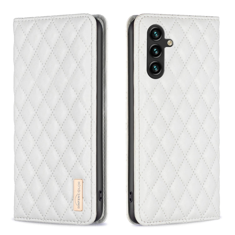 Diamond Lattice Magnetic Leather Flip Phone Case, For Samsung Galaxy A25 5G, For Samsung Galaxy A55, For Samsung Galaxy A15, For Samsung Galaxy S24 Ultra 5G, For Samsung Galaxy A35, For Samsung Galaxy S24+ 5G, For Samsung Galaxy S23 FE 5G              ...
