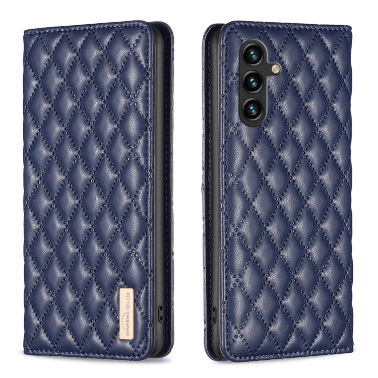 Diamond Lattice Magnetic Leather Flip Phone Case, For Samsung Galaxy S24 5G, For Samsung Galaxy A05s