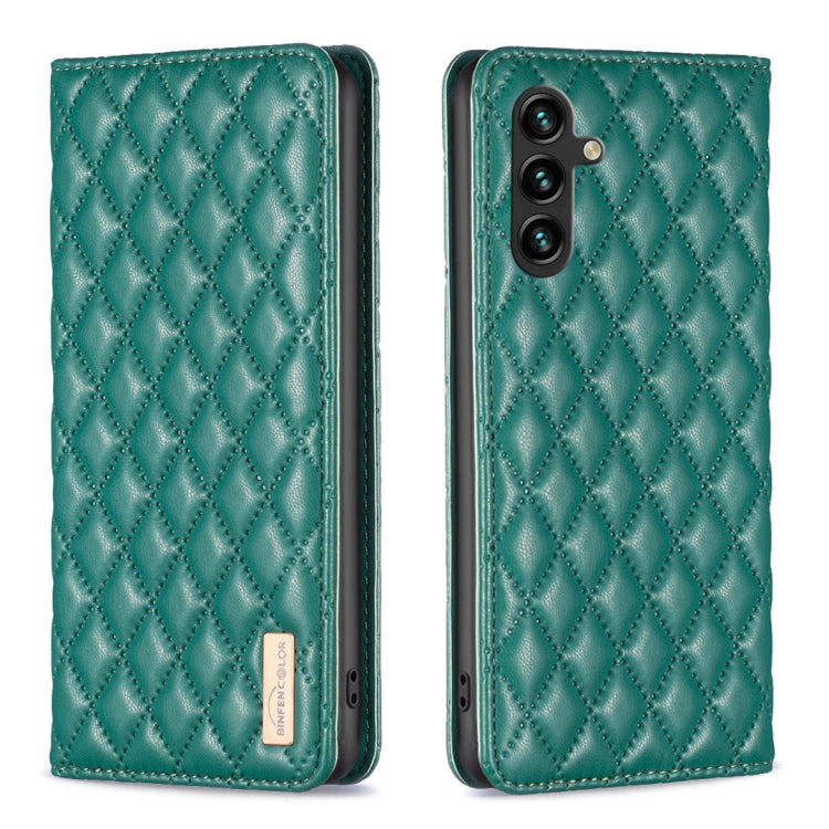 Diamond Lattice Magnetic Leather Flip Phone Case, For Samsung Galaxy S24 5G, For Samsung Galaxy A05s