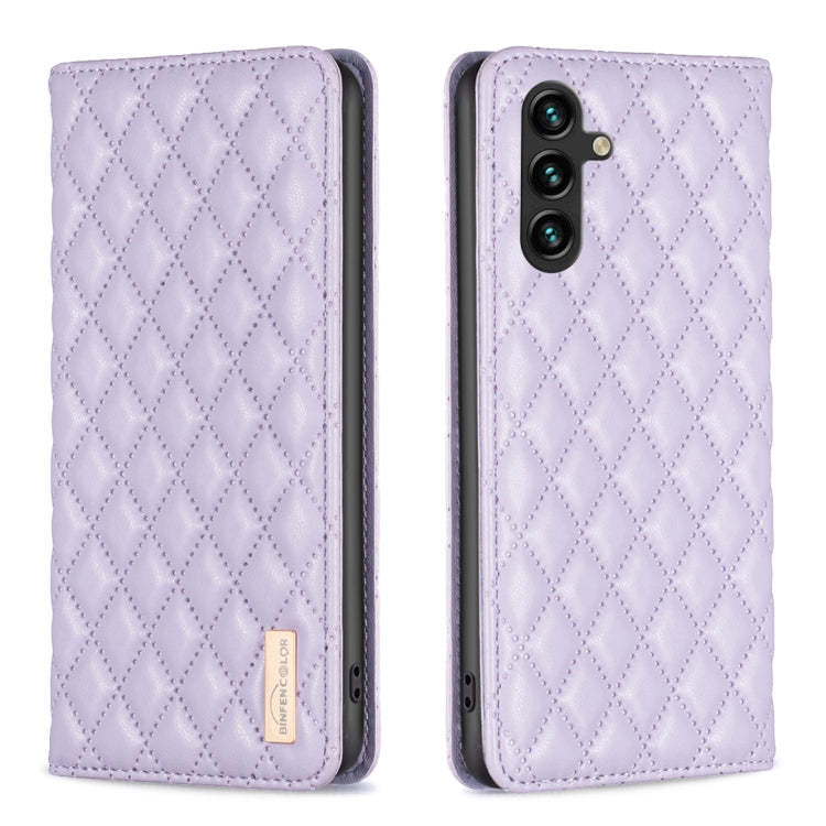 Diamond Lattice Magnetic Leather Flip Phone Case, For Samsung Galaxy A25 5G, For Samsung Galaxy A55, For Samsung Galaxy A15, For Samsung Galaxy S24 Ultra 5G, For Samsung Galaxy A35, For Samsung Galaxy S24+ 5G, For Samsung Galaxy S23 FE 5G              ...