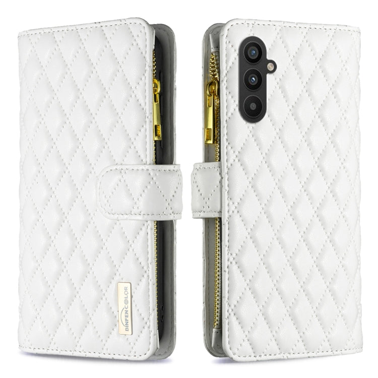 Diamond Lattice Zipper Wallet Leather Flip Phone Case, For Samsung Galaxy S24 Ultra 5G, For Samsung Galaxy A35, For Samsung Galaxy A25 5G, For Samsung Galaxy A55, For Samsung Galaxy A15, For Samsung Galaxy S23 FE 5G, For Samsung Galaxy A05             ...