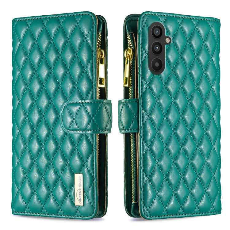Diamond Lattice Zipper Wallet Leather Flip Phone Case, For Samsung Galaxy S24 Ultra 5G, For Samsung Galaxy A35, For Samsung Galaxy A25 5G, For Samsung Galaxy A55, For Samsung Galaxy A15, For Samsung Galaxy S23 FE 5G, For Samsung Galaxy A05             ...
