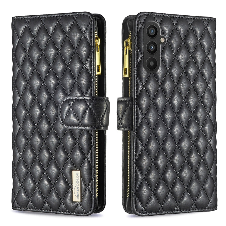 Diamond Lattice Zipper Wallet Leather Flip Phone Case, For Samsung Galaxy S24 Ultra 5G, For Samsung Galaxy A35, For Samsung Galaxy A25 5G, For Samsung Galaxy A55, For Samsung Galaxy A15, For Samsung Galaxy S23 FE 5G, For Samsung Galaxy A05             ...