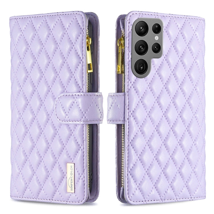 Diamond Lattice Zipper Wallet Leather Flip Phone Case, For Samsung Galaxy S24 Ultra 5G, For Samsung Galaxy A35, For Samsung Galaxy A25 5G, For Samsung Galaxy A55, For Samsung Galaxy A15, For Samsung Galaxy S23 FE 5G, For Samsung Galaxy A05             ...