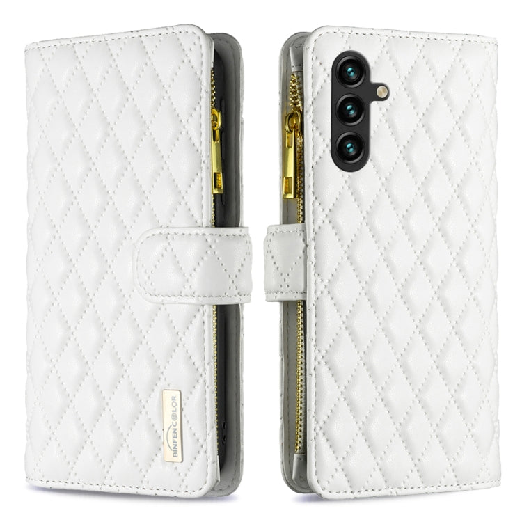 Diamond Lattice Zipper Wallet Leather Flip Phone Case, For Samsung Galaxy S24 Ultra 5G, For Samsung Galaxy A35, For Samsung Galaxy A25 5G, For Samsung Galaxy A55, For Samsung Galaxy A15, For Samsung Galaxy S23 FE 5G, For Samsung Galaxy A05             ...