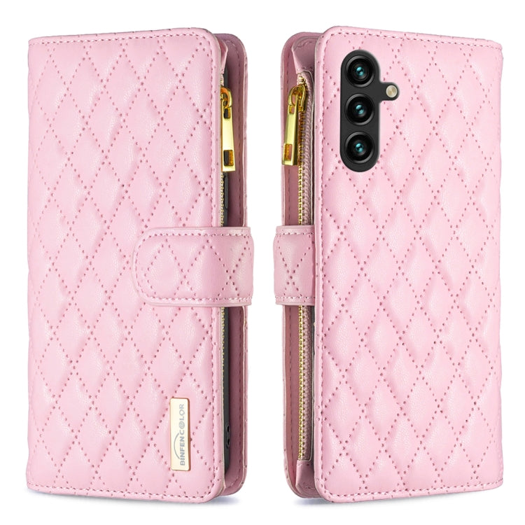 Diamond Lattice Zipper Wallet Leather Flip Phone Case, For Samsung Galaxy S24 Ultra 5G, For Samsung Galaxy A35, For Samsung Galaxy A25 5G, For Samsung Galaxy A55, For Samsung Galaxy A15, For Samsung Galaxy S23 FE 5G, For Samsung Galaxy A05             ...