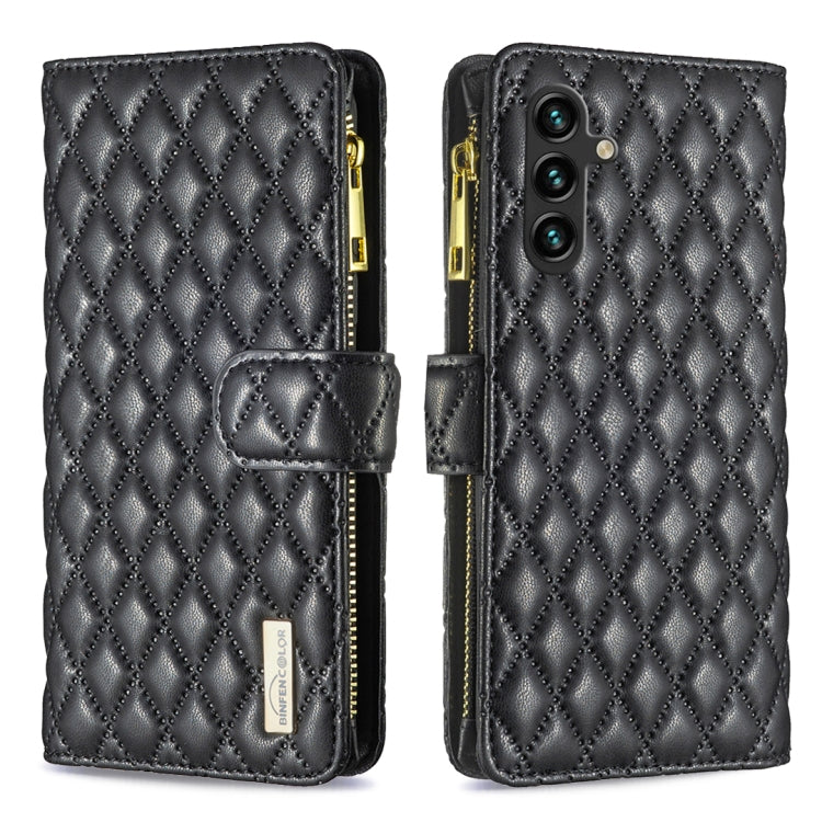 Diamond Lattice Zipper Wallet Leather Flip Phone Case, For Samsung Galaxy S24 Ultra 5G, For Samsung Galaxy A35, For Samsung Galaxy A25 5G, For Samsung Galaxy A55, For Samsung Galaxy A15, For Samsung Galaxy S23 FE 5G, For Samsung Galaxy A05             ...