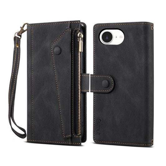 ESEBLE Retro Frosted RFID Flip Leather Phone Case, For iPhone 17e / 16e, For iPhone 16 Pro Max, For iPhone 16 Pro, For iPhone 16 Plus, For iPhone 16, For iPhone 15 Pro Max, For iPhone 15 Pro, For iPhone 15 Plus, For iPhone 15