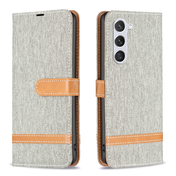 Color Block Denim Texture Leather Phone Case, For Samsung Galaxy S24+ 5G, For Samsung Galaxy S23 FE 5G, For Samsung Galaxy S24 5G