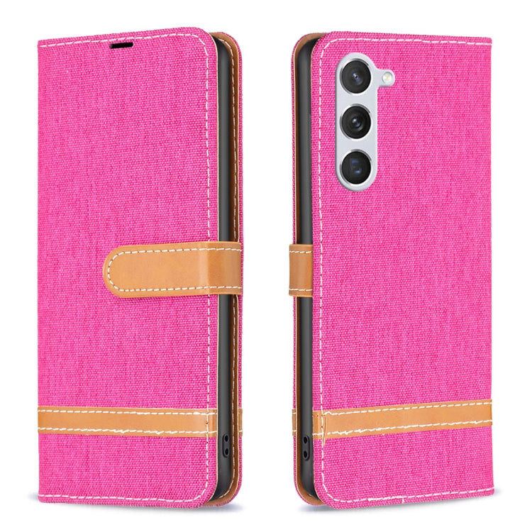 Color Block Denim Texture Leather Phone Case, For Samsung Galaxy S24+ 5G, For Samsung Galaxy S23 FE 5G, For Samsung Galaxy S24 5G