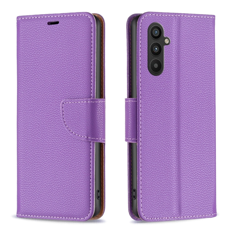 Litchi Texture Pure Color Flip Leather Phone Case, For Samsung Galaxy S23 FE 5G, For Samsung Galaxy S24 5G, For Samsung Galaxy A34 5G