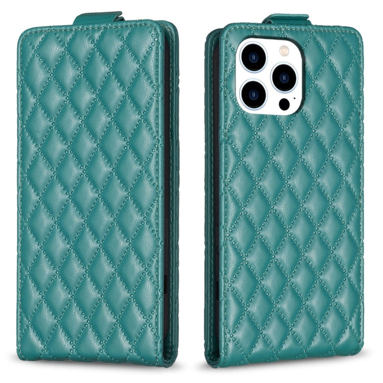 Diamond Lattice Vertical Flip Leather Phone Case, For iPhone 16 Pro Max, For iPhone 16 Pro, For iPhone 16 Plus, For iPhone 16, For iPhone 15 Pro Max, For iPhone 15 Pro, For iPhone 15 Plus, For iPhone 15