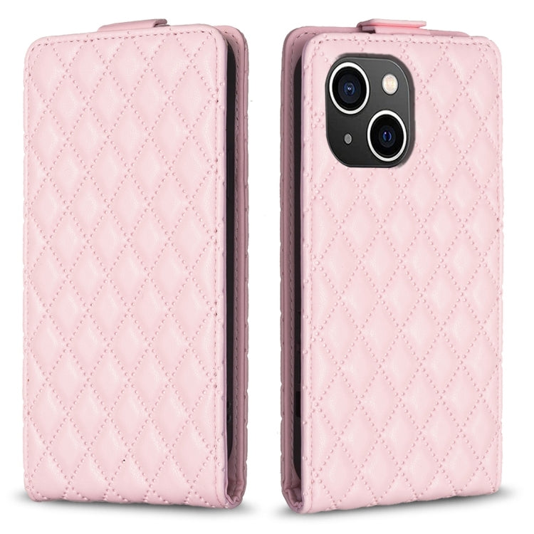 Diamond Lattice Vertical Flip Leather Phone Case, For iPhone 16 Pro Max, For iPhone 16 Pro, For iPhone 16 Plus, For iPhone 16, For iPhone 15 Pro Max, For iPhone 15 Pro, For iPhone 15 Plus, For iPhone 15