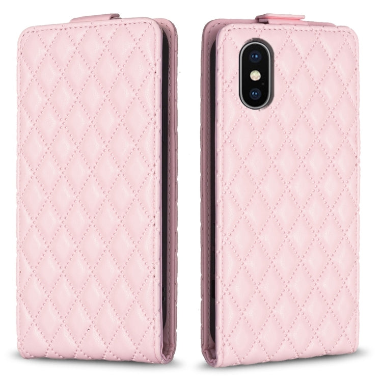 Diamond Lattice Vertical Flip Leather Phone Case, For iPhone 12 / 12 Pro, For iPhone 12 Pro Max, For iPhone 11 Pro Max, For iPhone 11, For iPhone 11 Pro, For iPhone X / XS, For iPhone XR, For iPhone XS Max