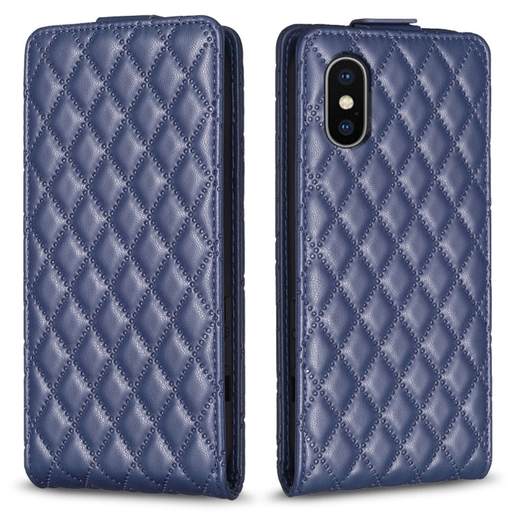 Diamond Lattice Vertical Flip Leather Phone Case, For iPhone 12 / 12 Pro, For iPhone 12 Pro Max, For iPhone 11 Pro Max, For iPhone 11, For iPhone 11 Pro, For iPhone X / XS, For iPhone XR, For iPhone XS Max