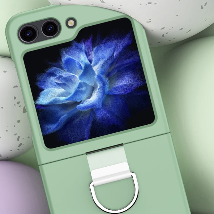 Skin Feel PC Foldable Phone Case with Ring, For Samsung Galaxy Z Flip5